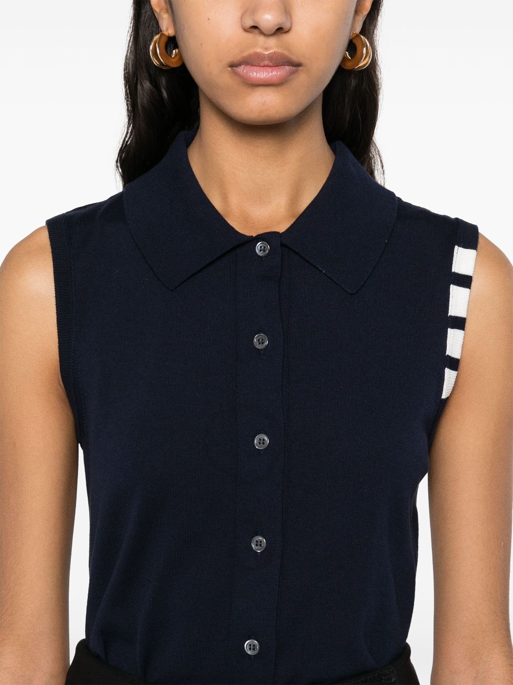 Thom Browne Top Blue Topwear Thom Browne