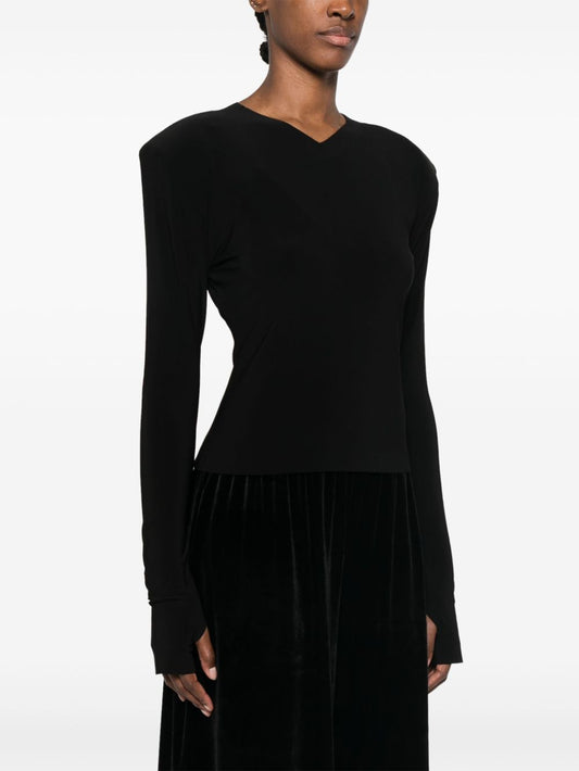 Norma Kamali Top Black Topwear Norma Kamali