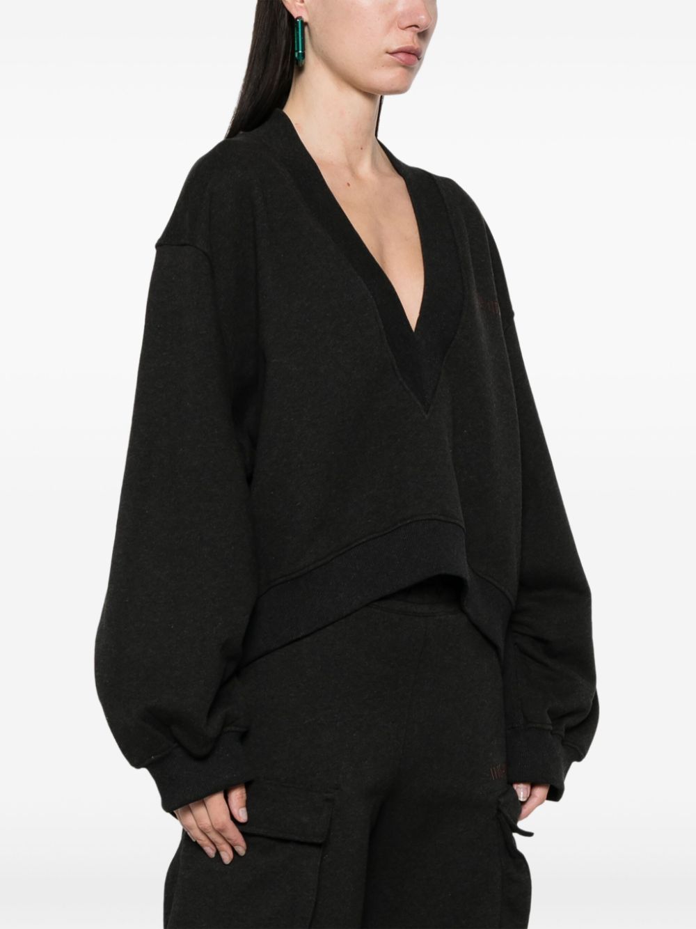 The Attico Sweaters Black Topwear The Attico