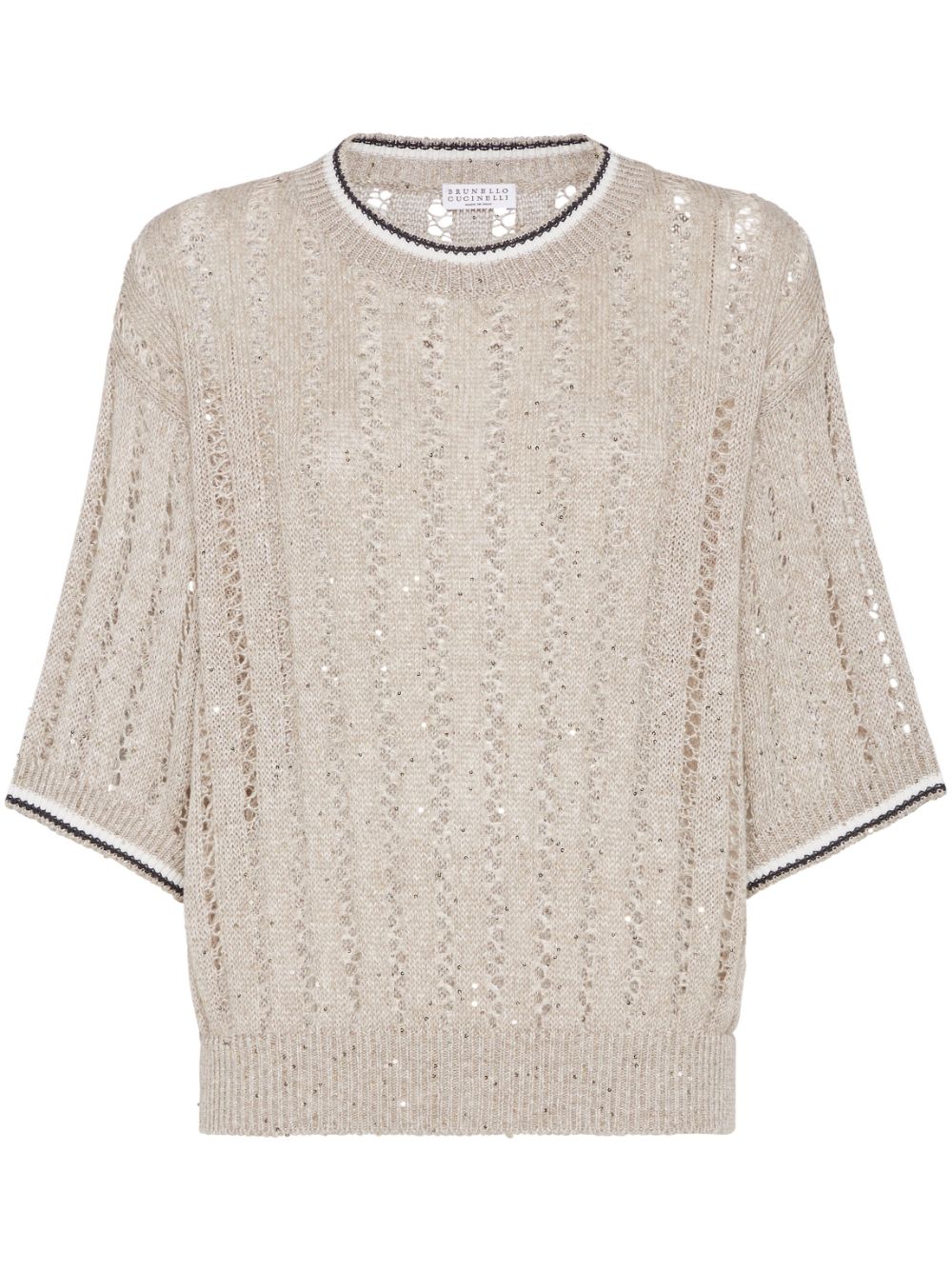 Brunello Cucinelli Sweaters Beige Topwear Brunello Cucinelli