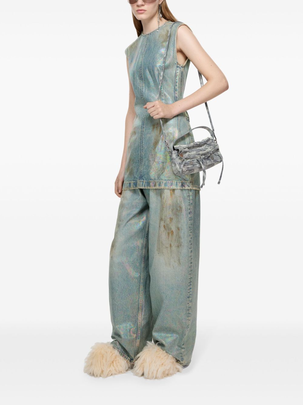 Acne Studios coated denim dress Dresses Acne Studios