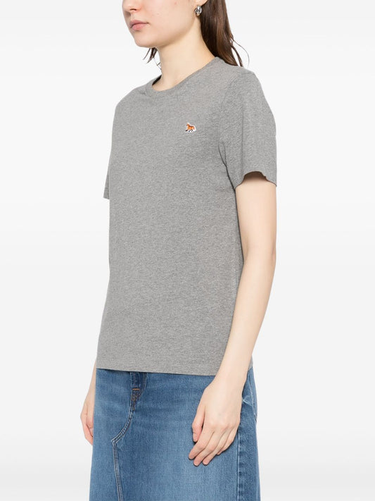 MAISON KITSUNE' T-shirts and Polos Grey Topwear Maison Kitsune