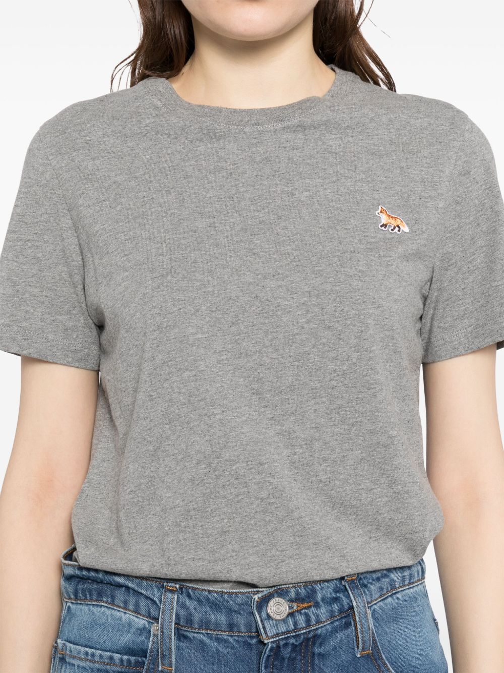 MAISON KITSUNE' T-shirts and Polos Grey Topwear Maison Kitsune