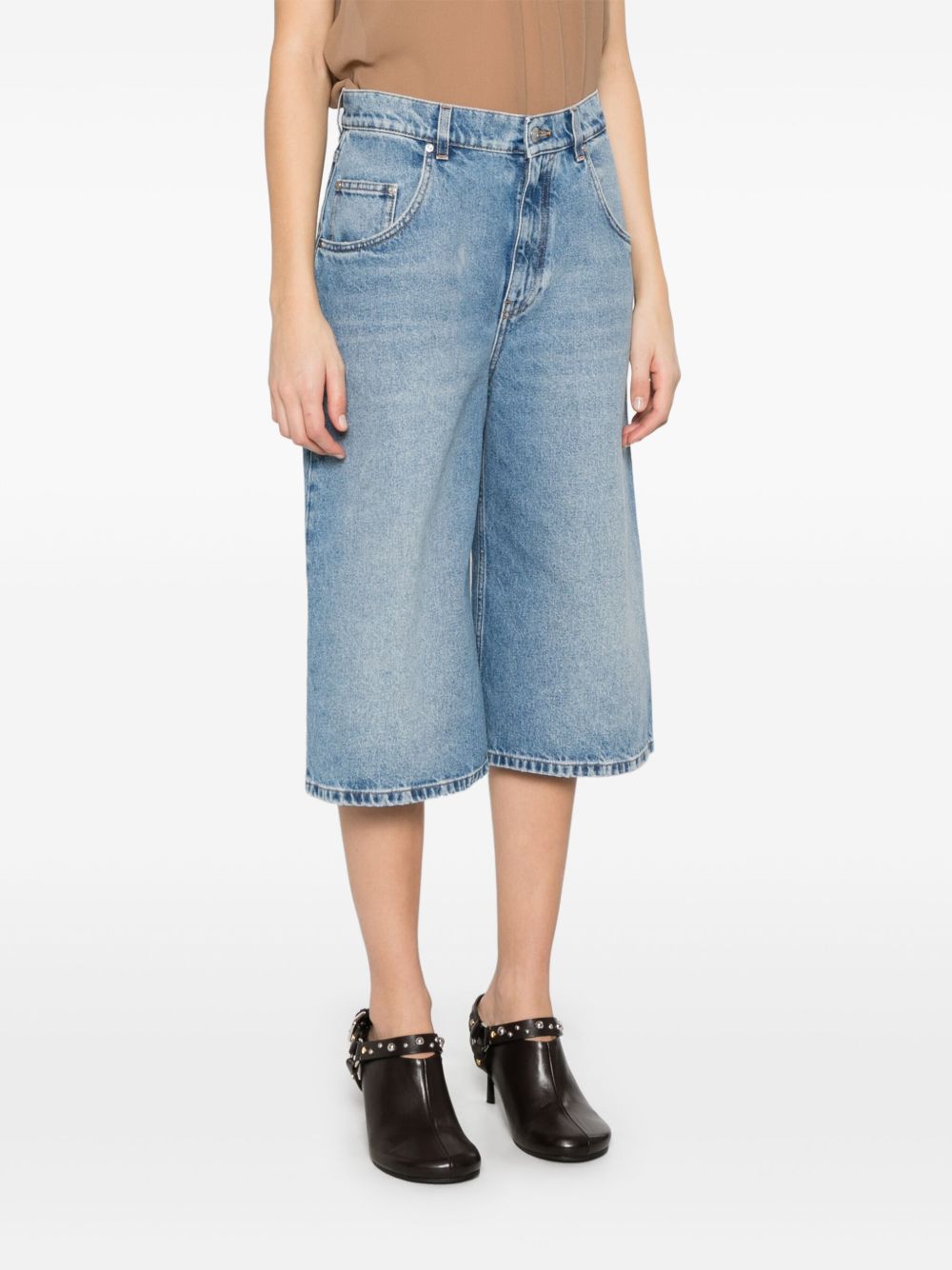 Stella McCartney cotton denim bermuda shorts Short trousers Stella McCartney