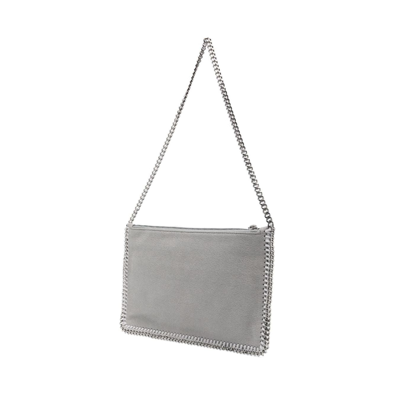 Stella McCartney faux suede Bag Light Grey Clutches Stella McCartney