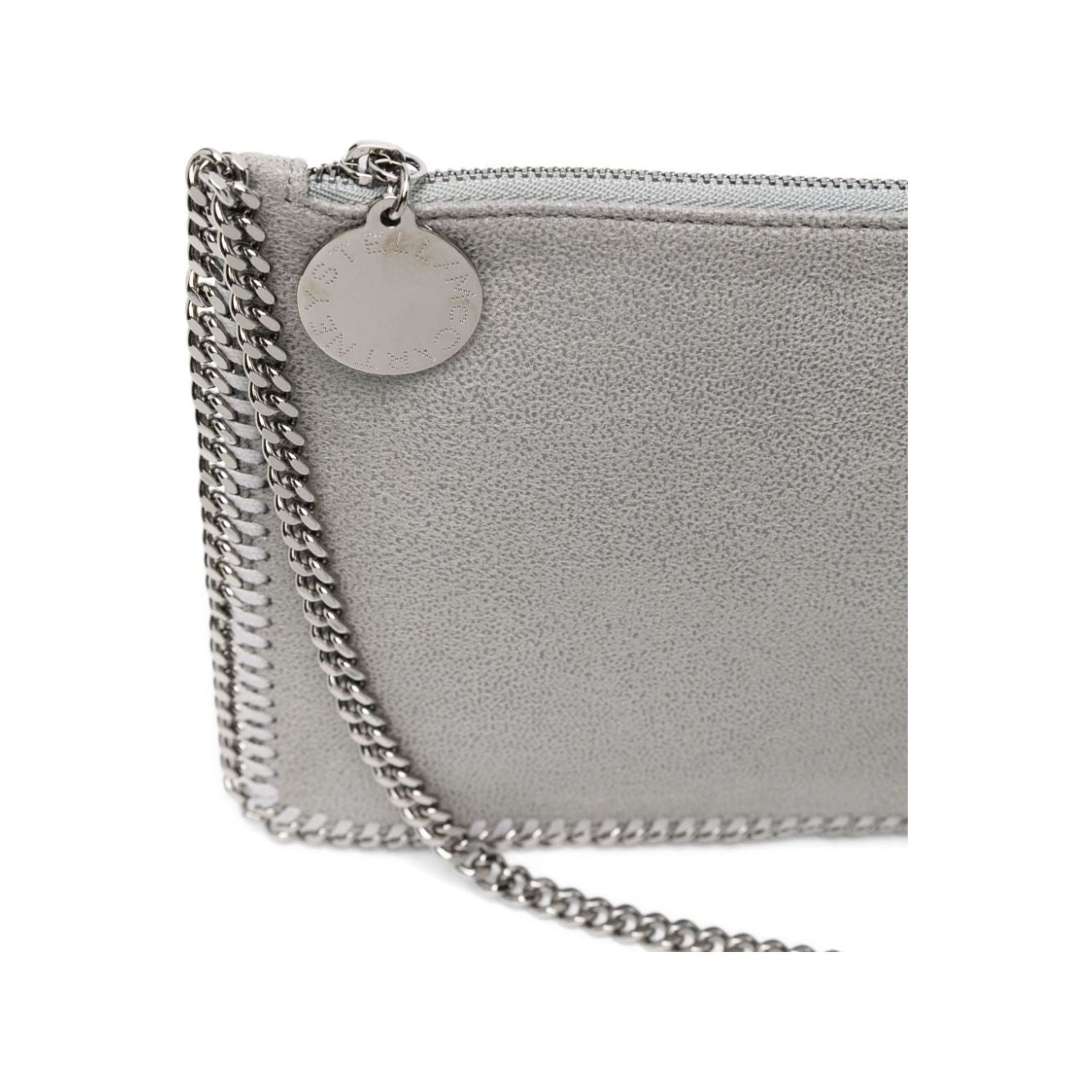 Stella McCartney faux suede Bag Light Grey Clutches Stella McCartney