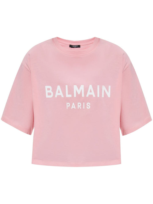 Balmain T-shirts and Polos Pink Topwear Balmain