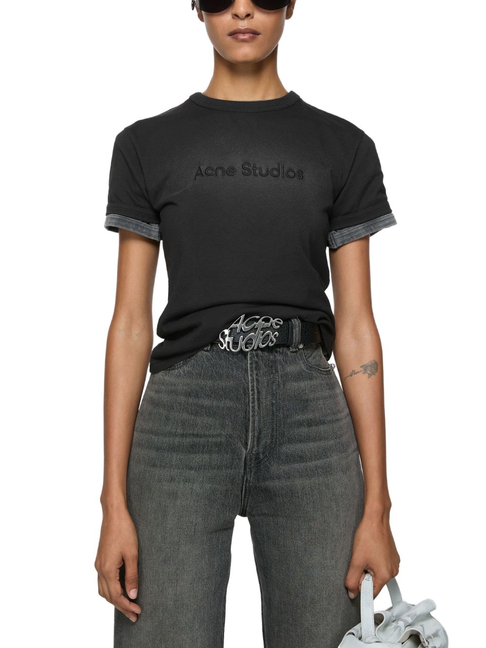 Acne Studios Logo T-shirt - Slim fit Topwear Acne Studios