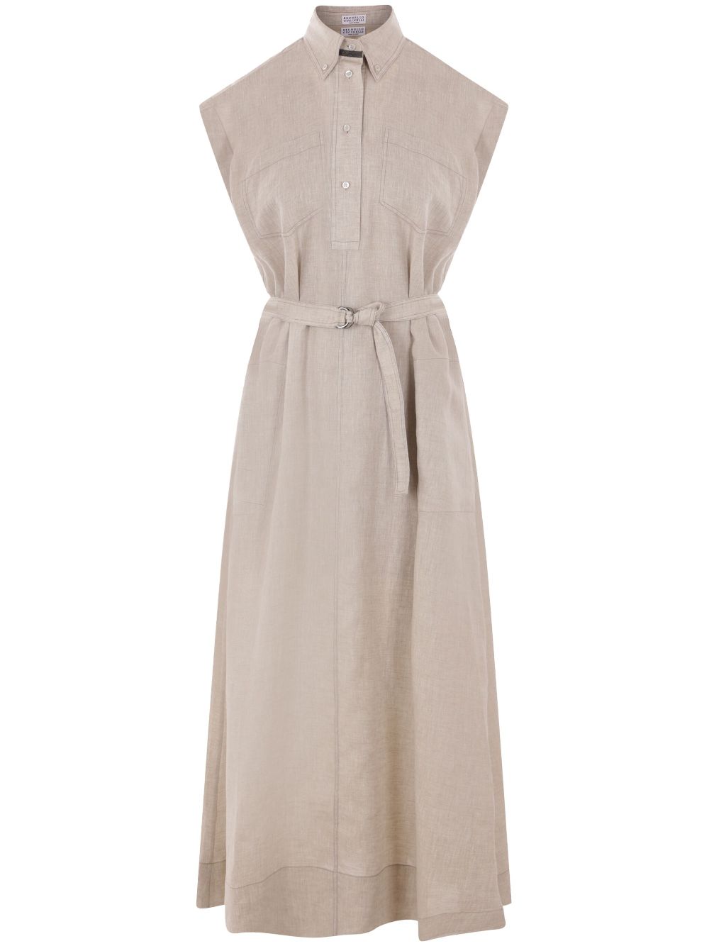 Brunello Cucinelli long linen dress Dresses Brunello Cucinelli