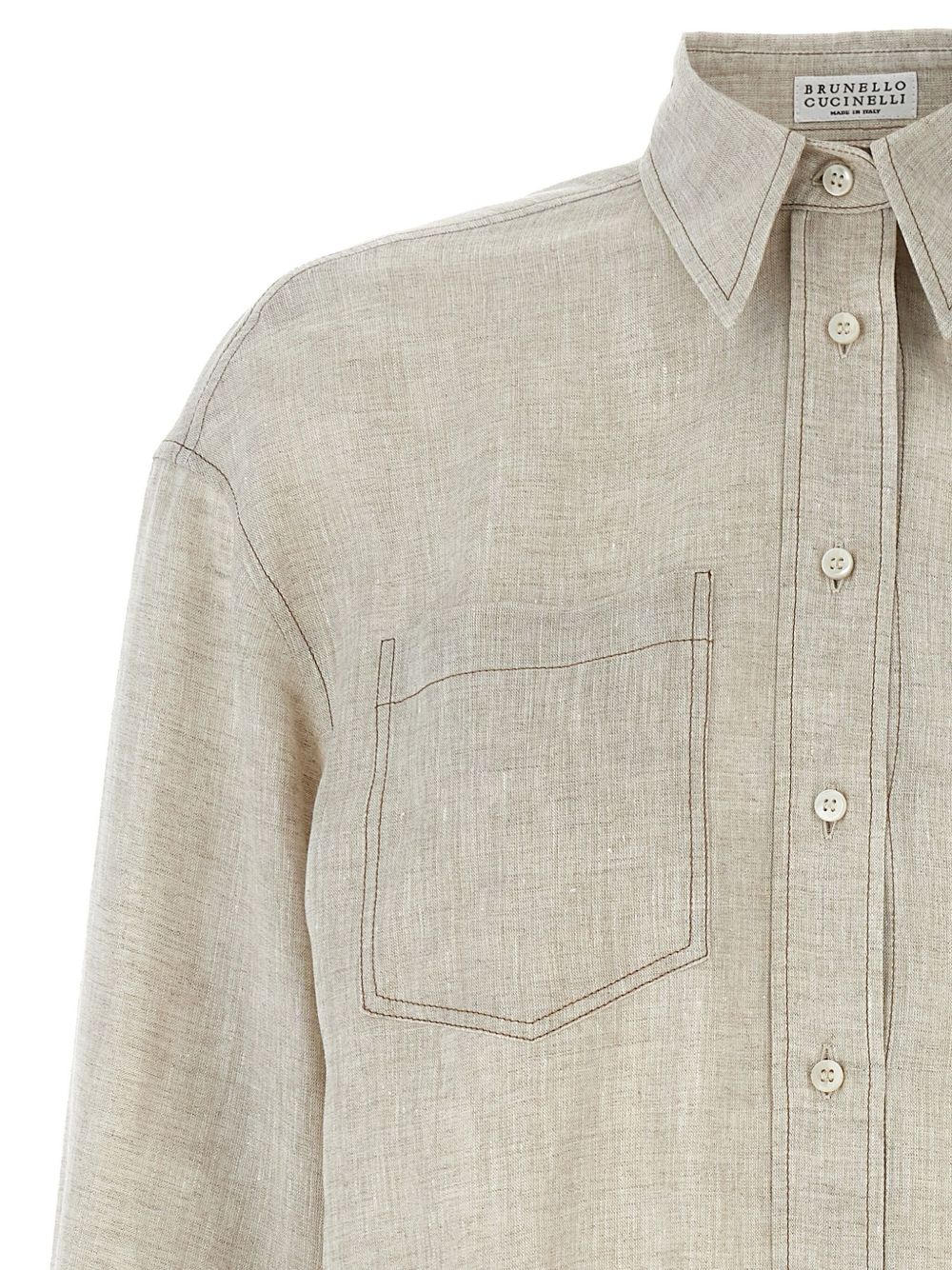 Brunello Cucinelli linen shirt Shirts Brunello Cucinelli