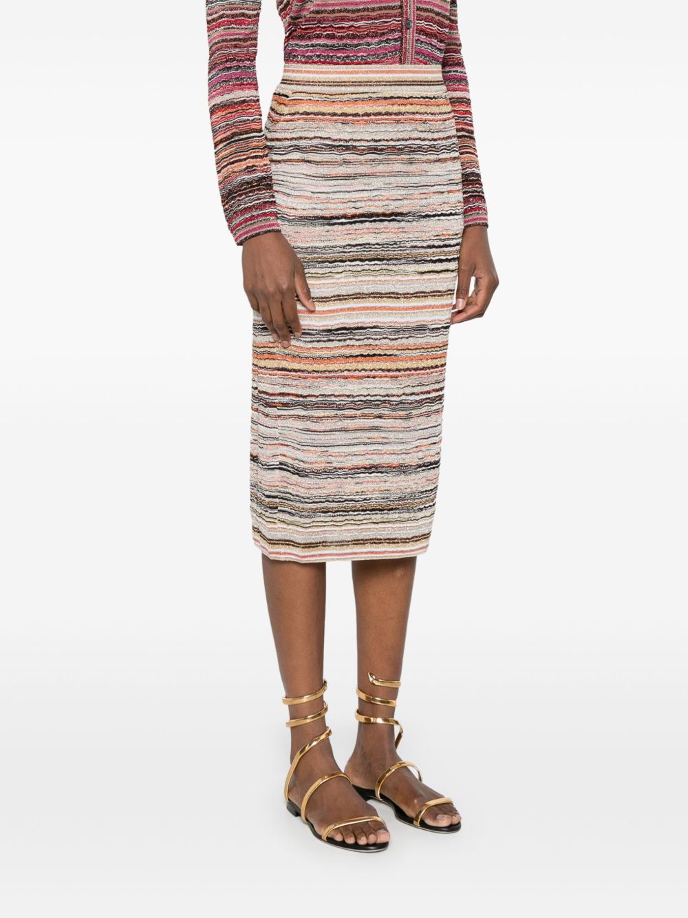 Missoni Midi Lamé Skirt Skirts Missoni