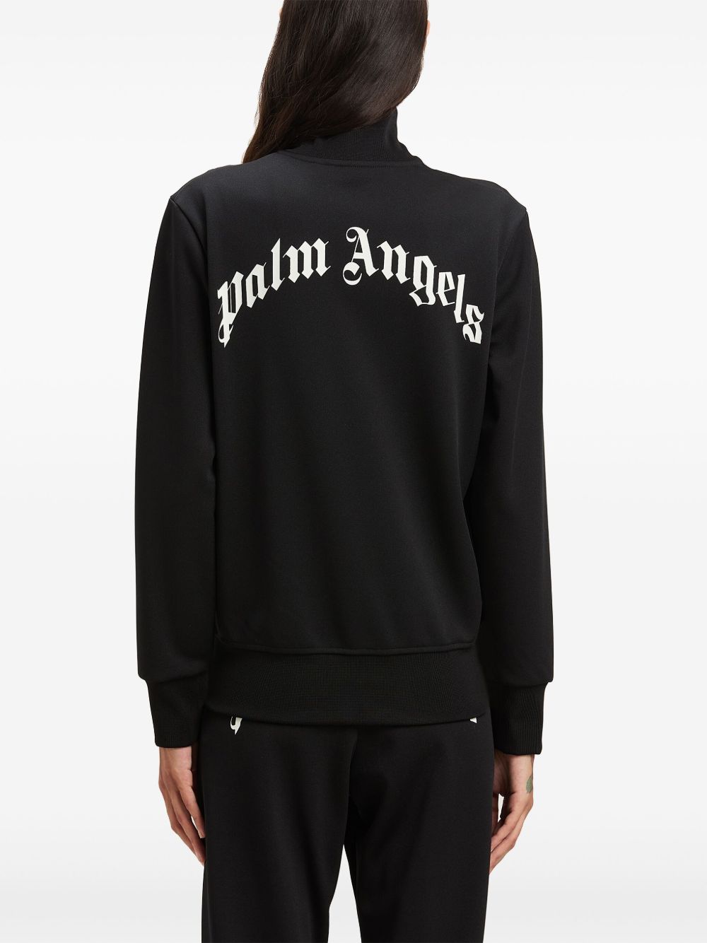 Palm Angels logo print track jacket Topwear Palm Angels