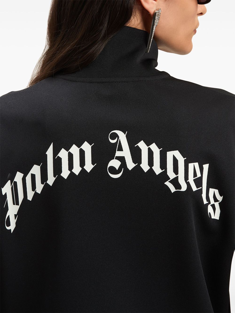 Palm Angels logo print track jacket Topwear Palm Angels