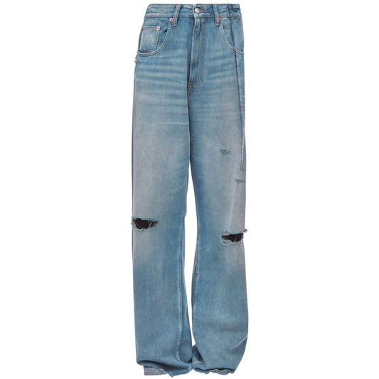 MM6 Maison Margiela flared jeans with folds Jeans MM6 Maison Margiela