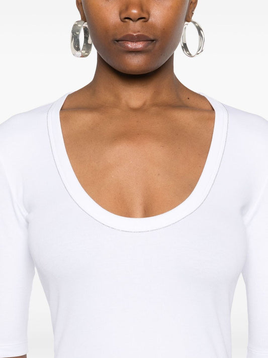 Fabiana Filippi chain detail T-shirt Topwear Fabiana Filippi