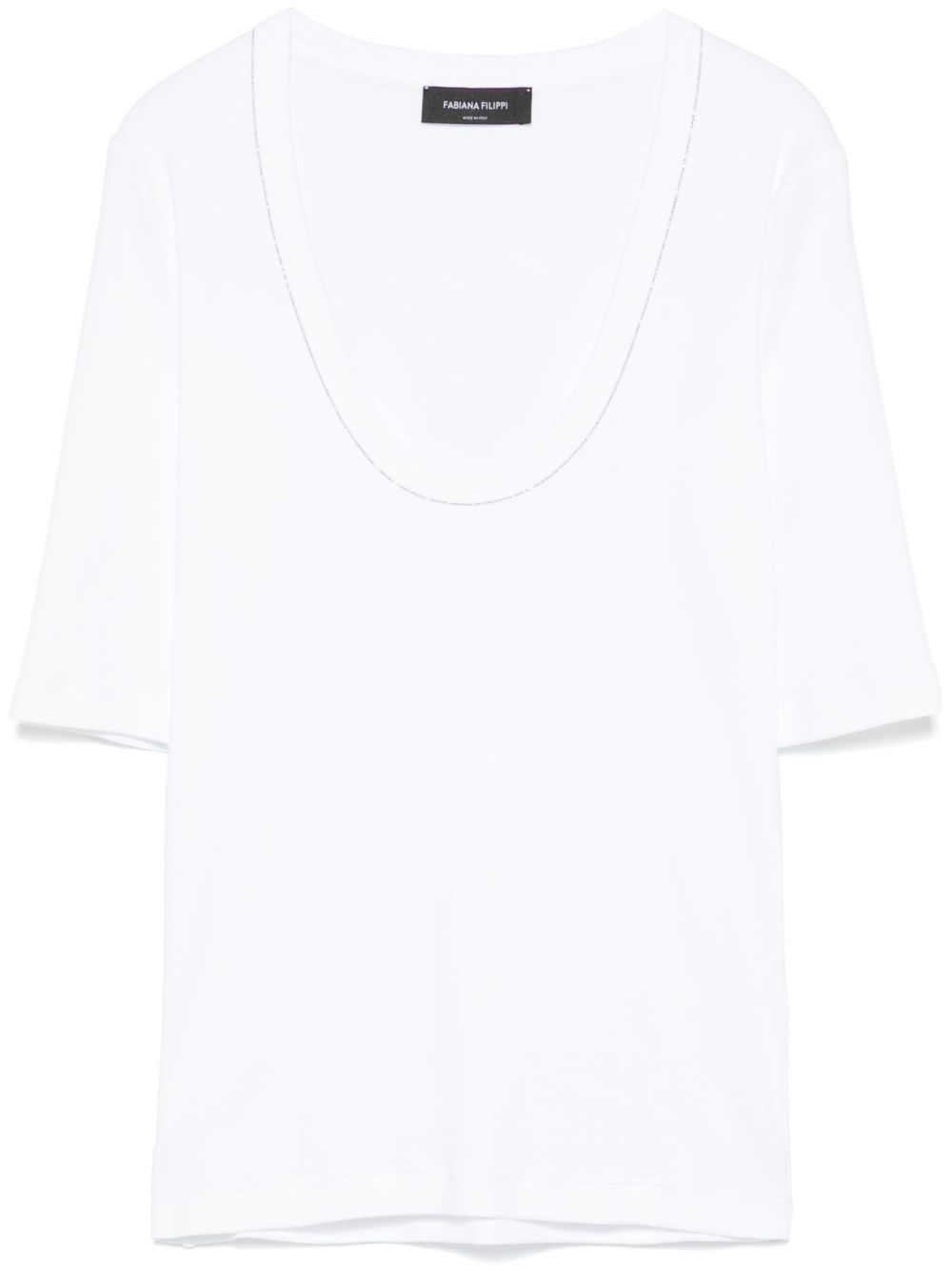 Fabiana Filippi chain detail T-shirt Topwear Fabiana Filippi