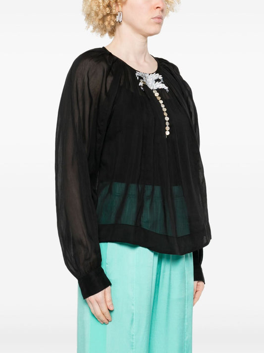 Forte Forte bead-embellished blouse Shirts Forte Forte