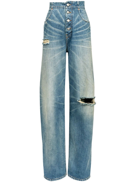 MM6 Maison Margiela straight jeans with a lived-in effect