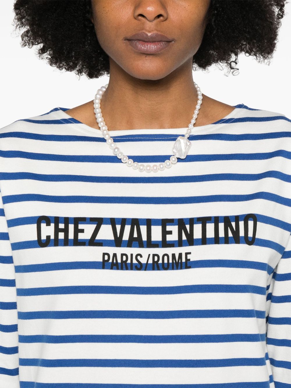 Valentino striped T-shirt Topwear Valentino