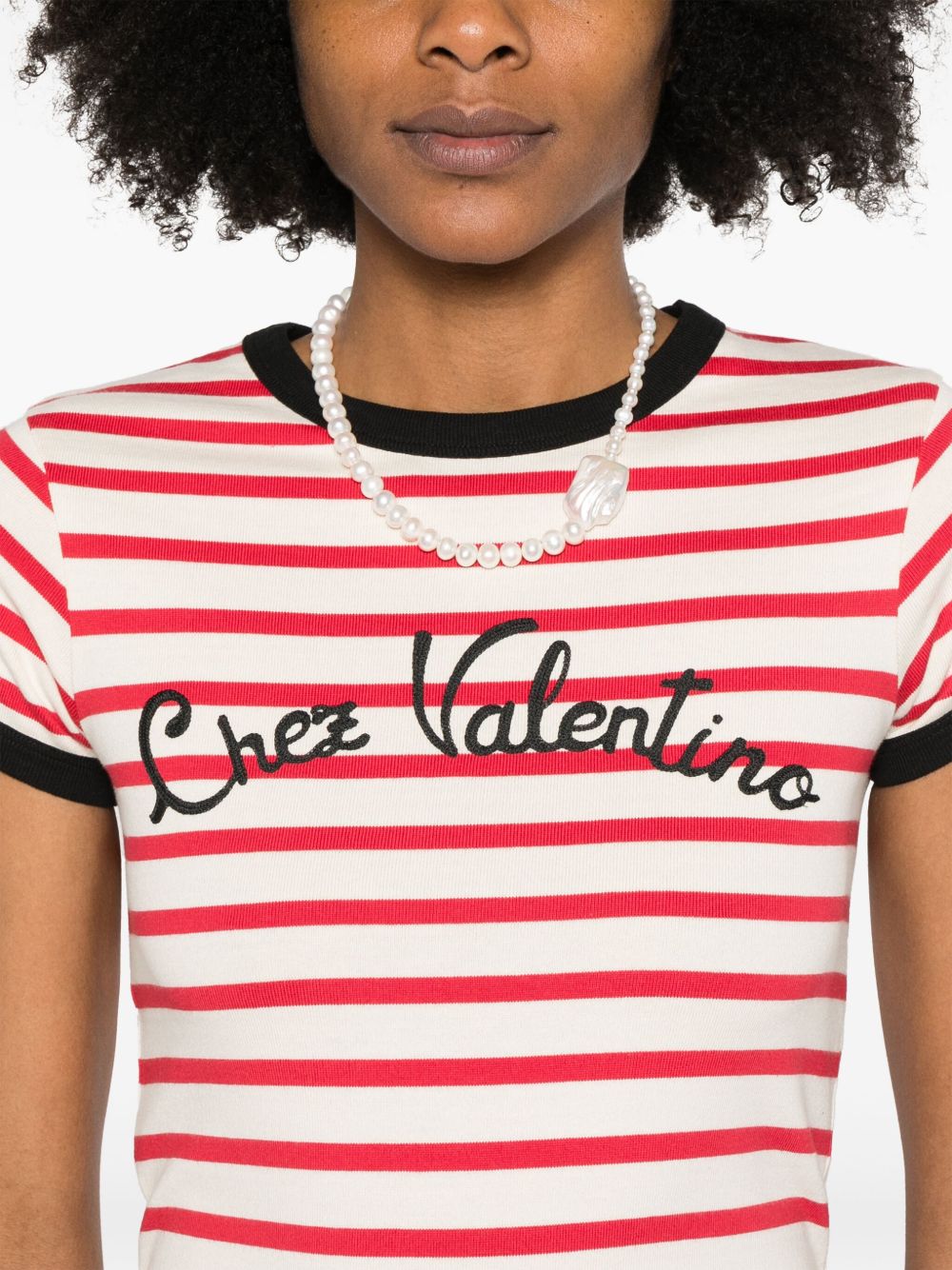 Valentino striped T-shirt Topwear Valentino