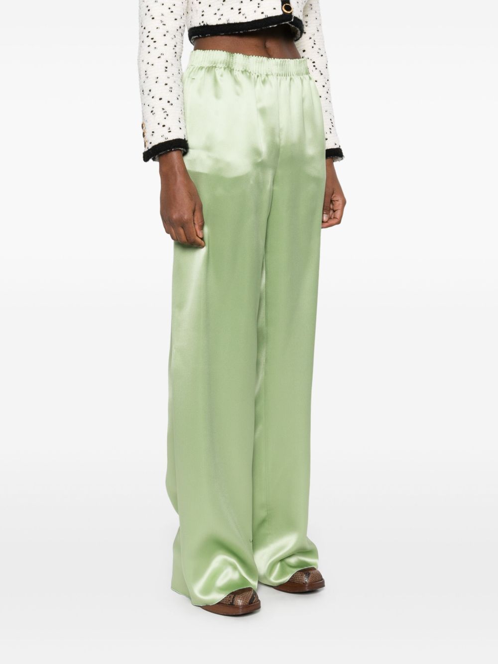 Valentino wide leg silk trousers Trousers Valentino