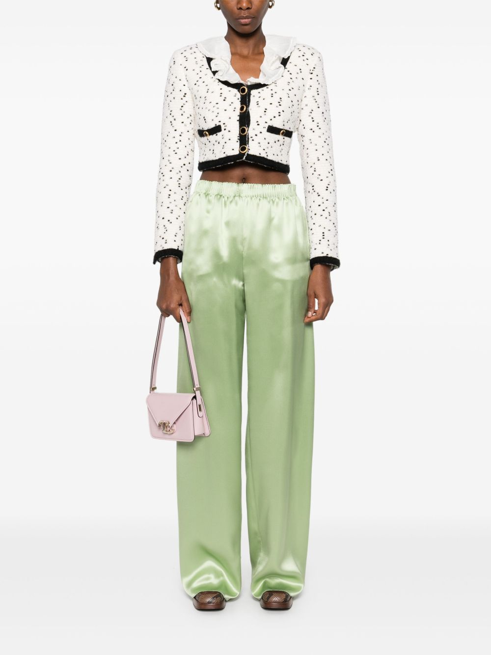 Valentino wide leg silk trousers Trousers Valentino