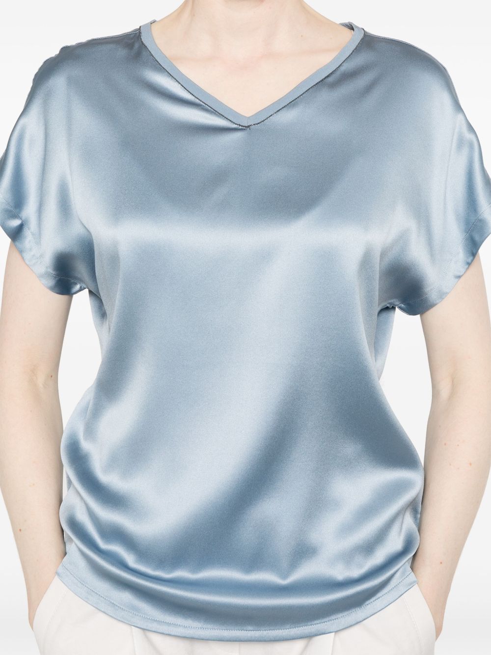 Brunello Cucinelli Satin blouse Topwear Brunello Cucinelli