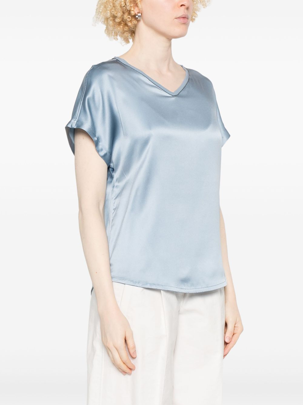 Brunello Cucinelli Satin blouse Topwear Brunello Cucinelli