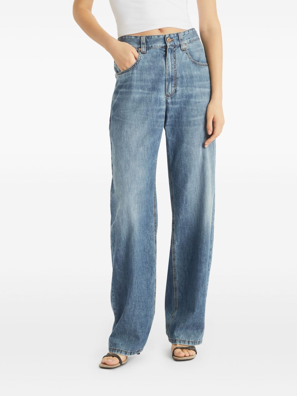 Brunello Cucinelli cotton boyfriend jeans Jeans Brunello Cucinelli