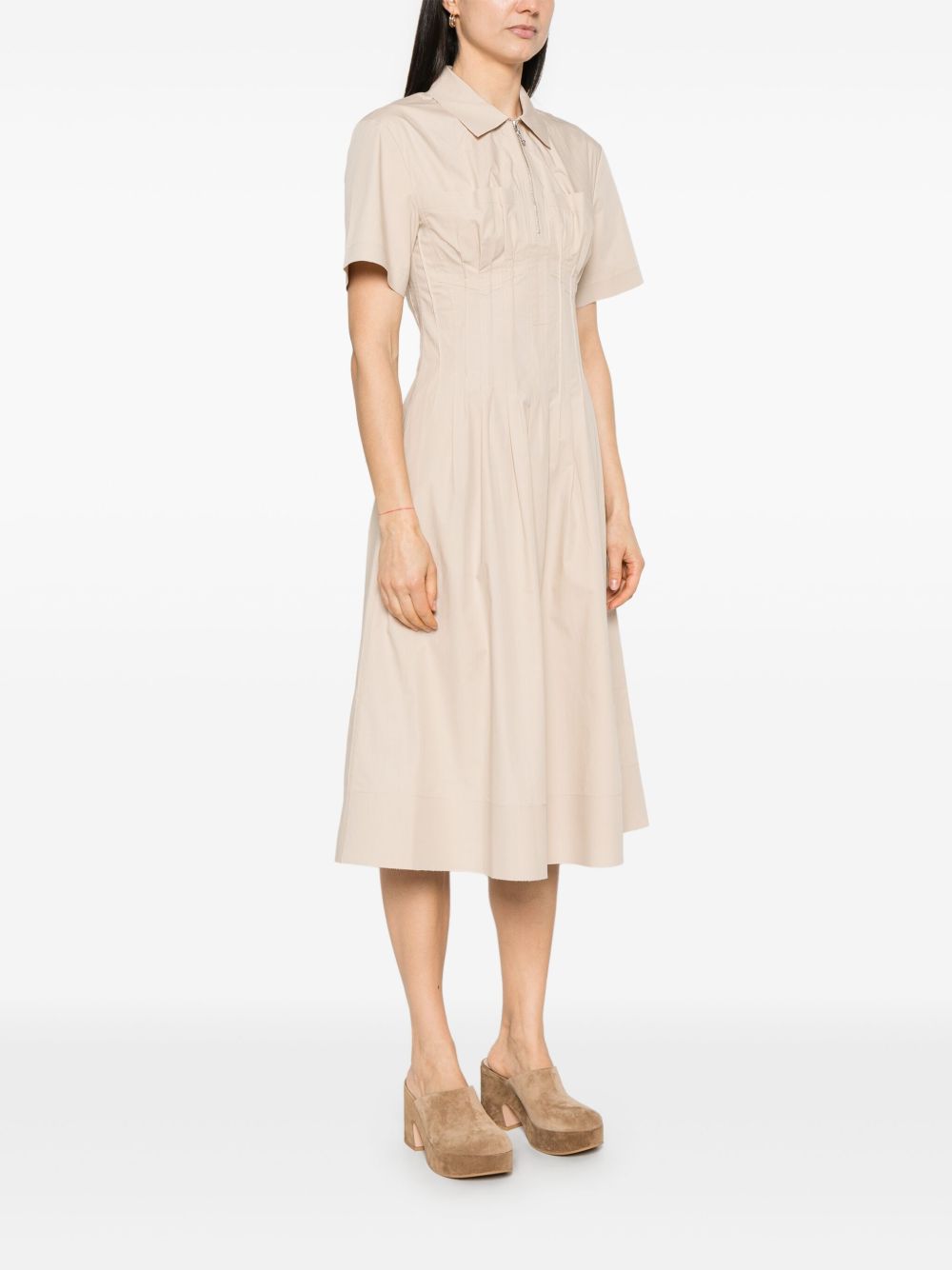 Tory Burch Poplin dress with pleats Dresses Tory Burch