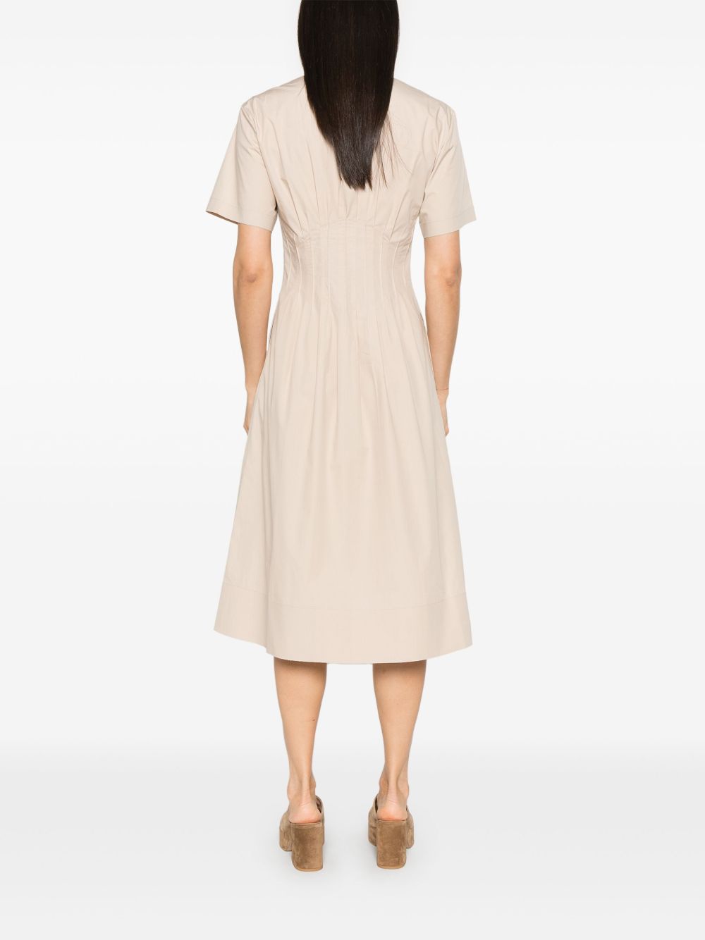 Tory Burch Poplin dress with pleats Dresses Tory Burch