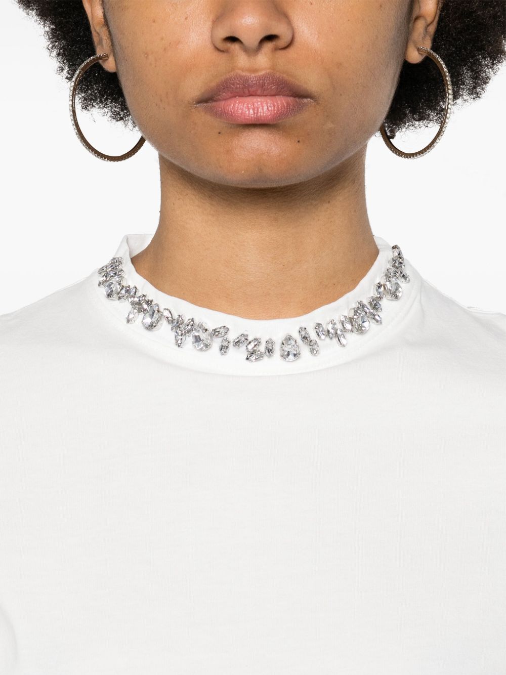 Golden Goose rhinestone-embellished Cotton T-shirt Topwear Golden Goose