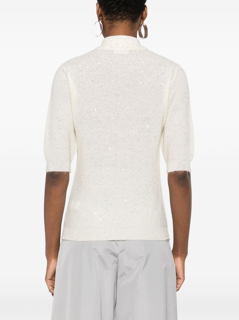 Fabiana Filippi sequin-embellished T-shirt Topwear Fabiana Filippi