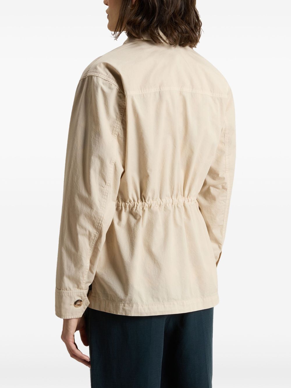 Woolrich Garment-Dyed Pure Cotton Overshirt beige Jackets Woolrich