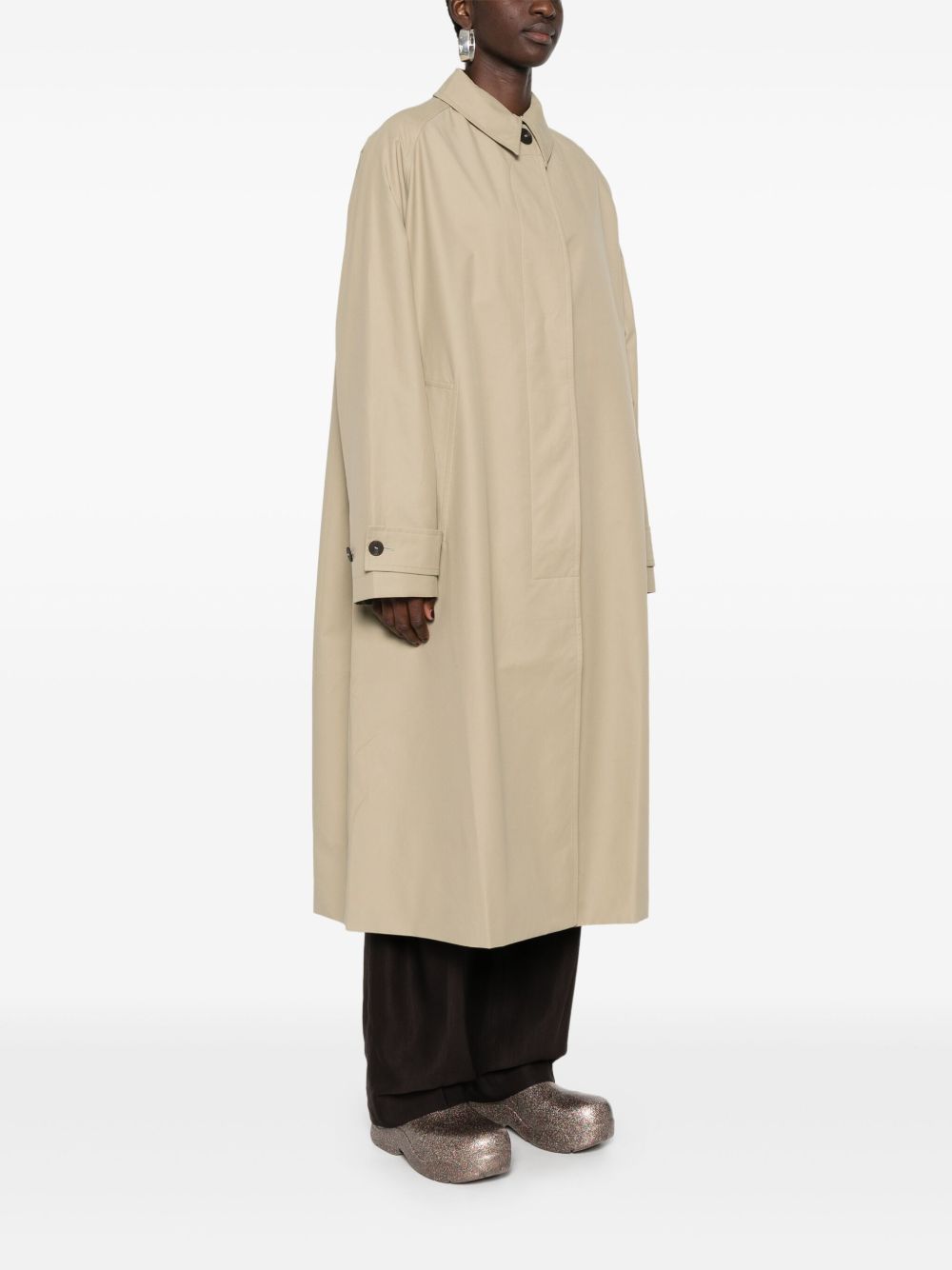 Studio Nicholson PRE Studio Nicholson Beige Cotton Trench Coats Studio Nicholson PRE