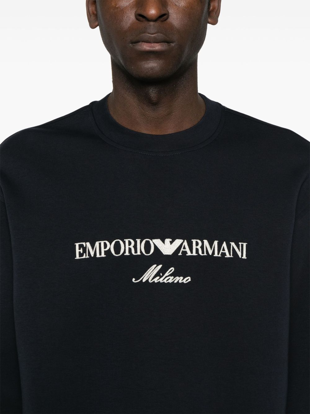 Emporio Armani Sweaters Blue Topwear Emporio Armani