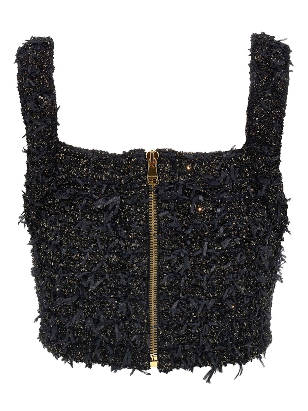 Balmain Lurex Tweed Top Topwear Balmain