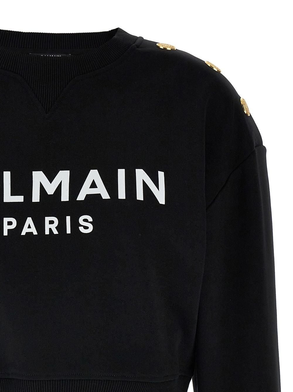 Balmain logo print cotton sweatshirt Topwear Balmain