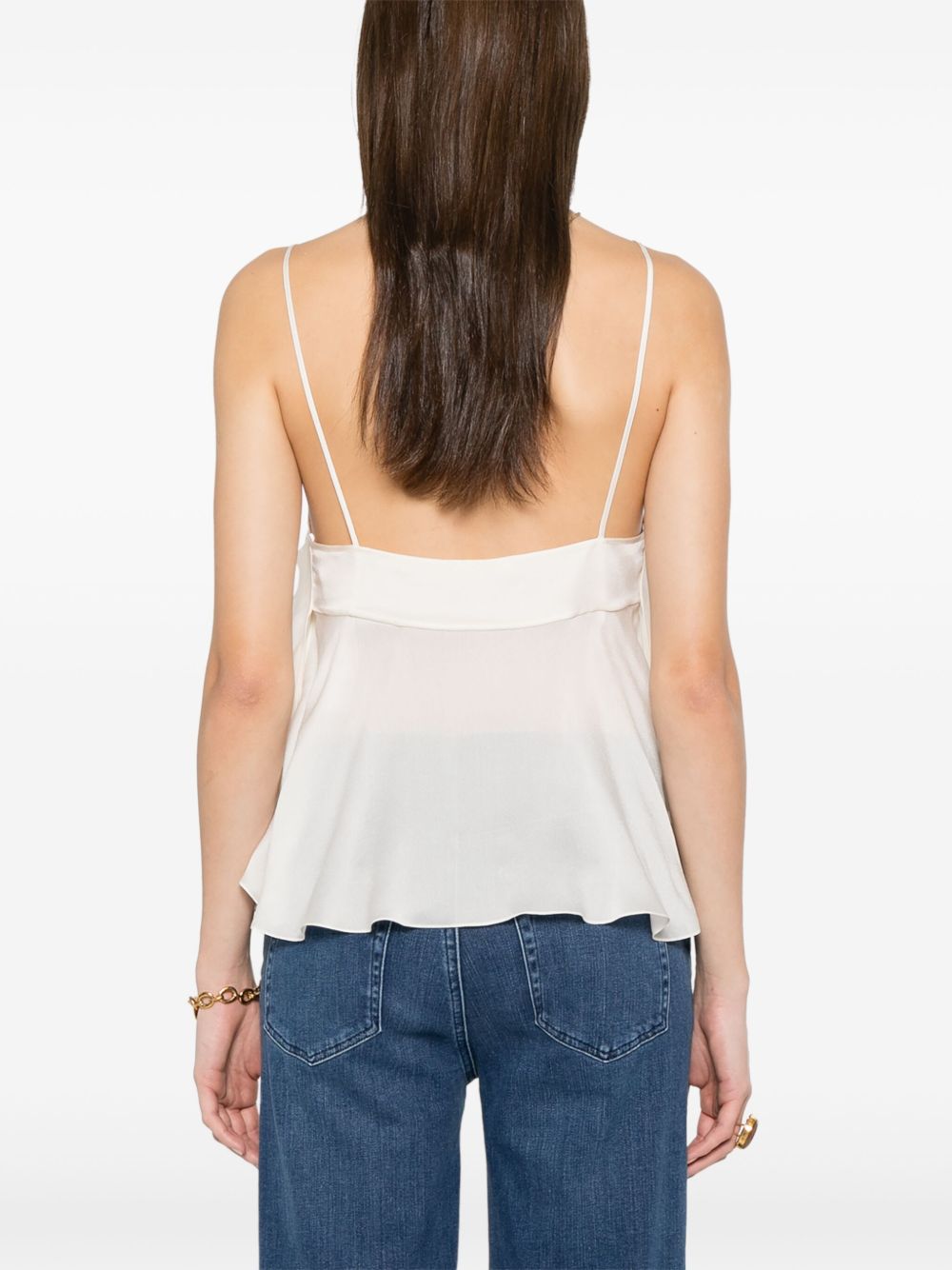 Chloè White Silk blouse Topwear Chloè