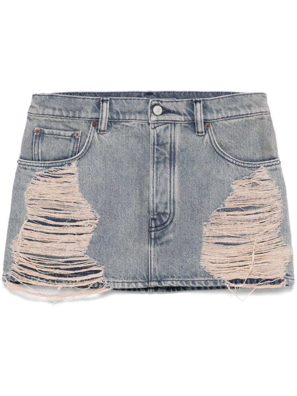 Acne Studios Macaria distressed denim miniskirt Skirts Acne Studios