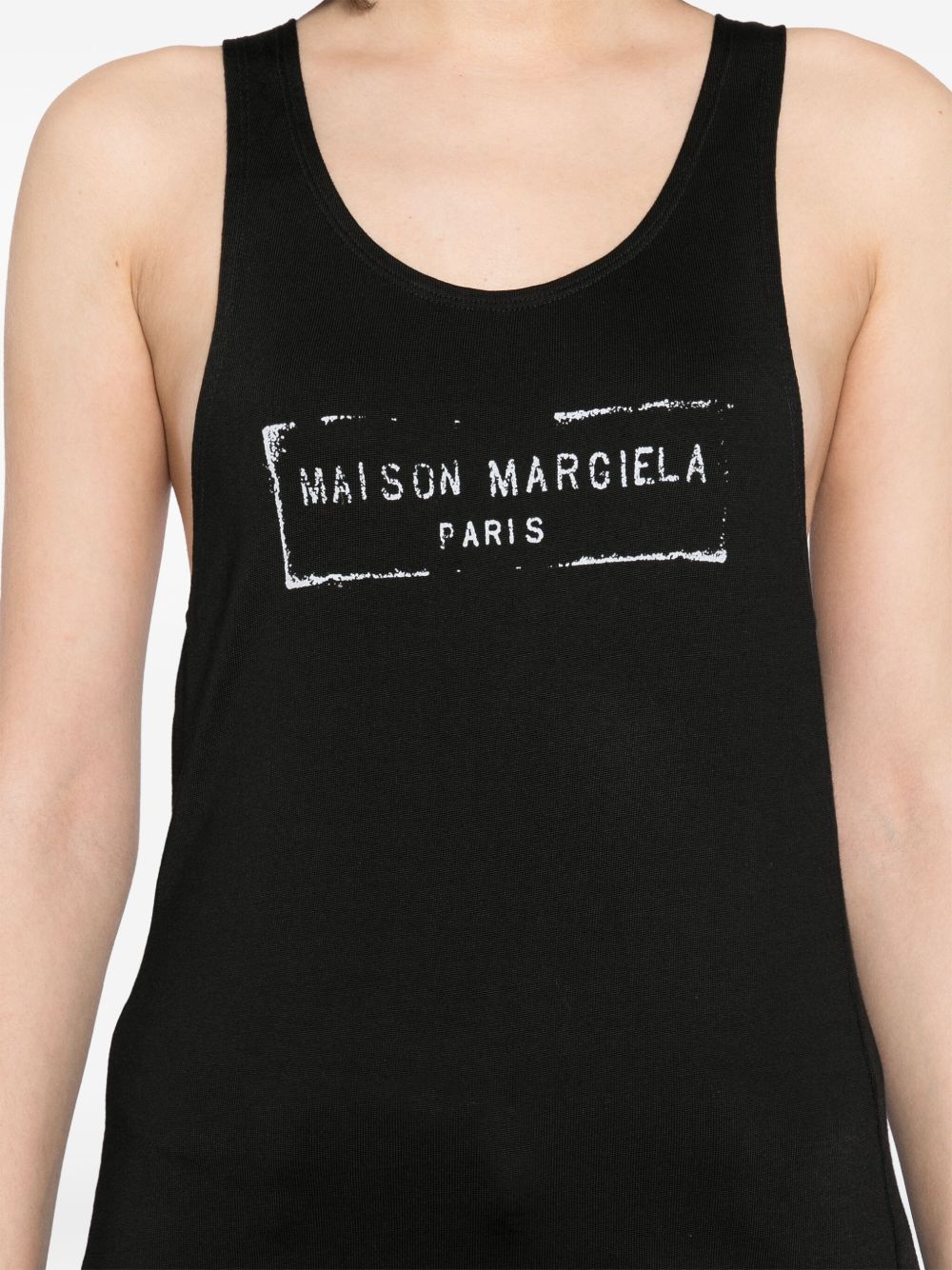 Maison Margiela Black tank top Topwear Maison Margiela