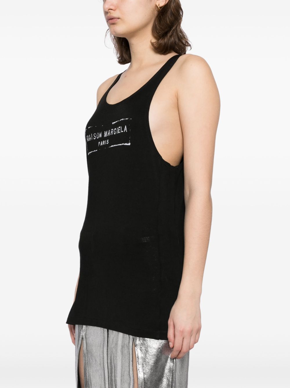 Maison Margiela Black tank top Topwear Maison Margiela