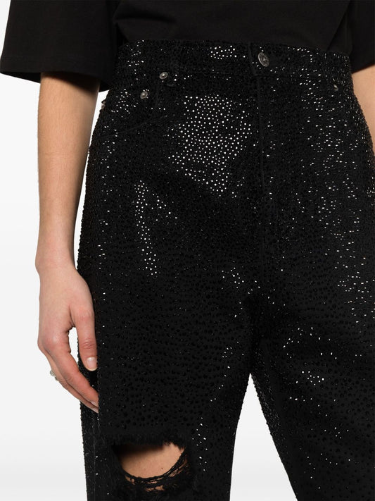 Golden Goose crystal embellished jeans