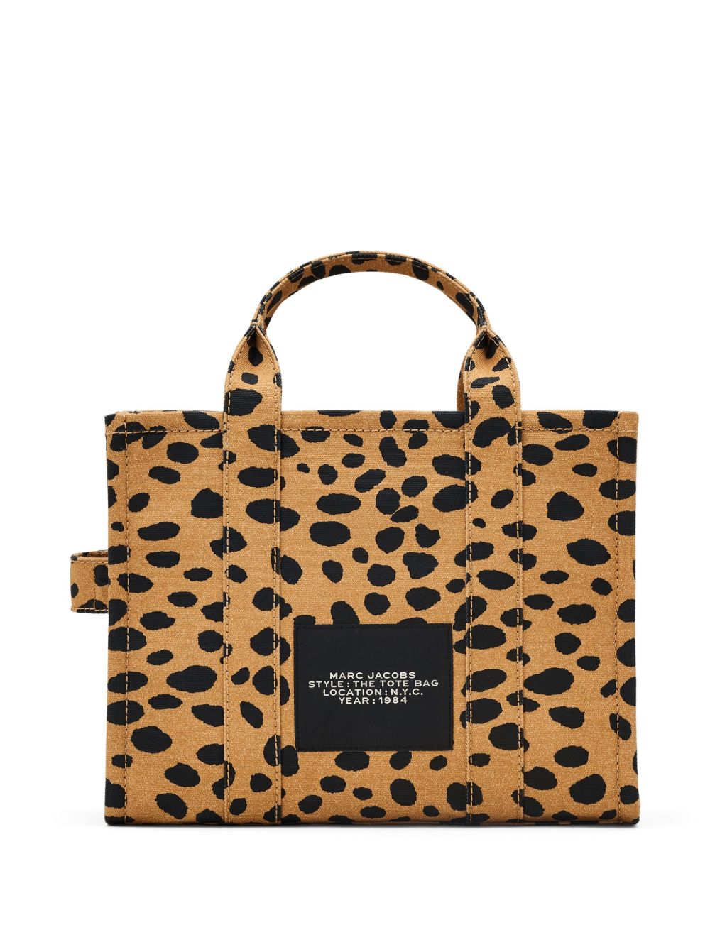 Marc Jacobs Cotton Canvas The Tote Bag Brown Shopper Marc Jacobs