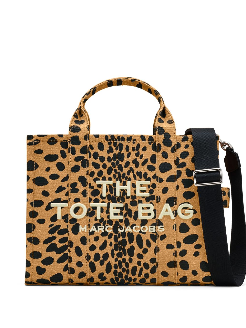 Marc Jacobs Cotton Canvas The Tote Bag Brown Shopper Marc Jacobs