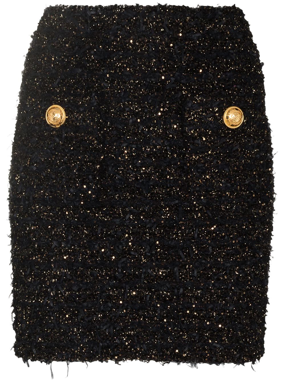 Balmain high-rise tweed miniskirt Skirts Balmain