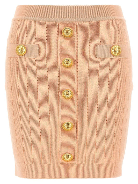 Balmain knitted mini skirt