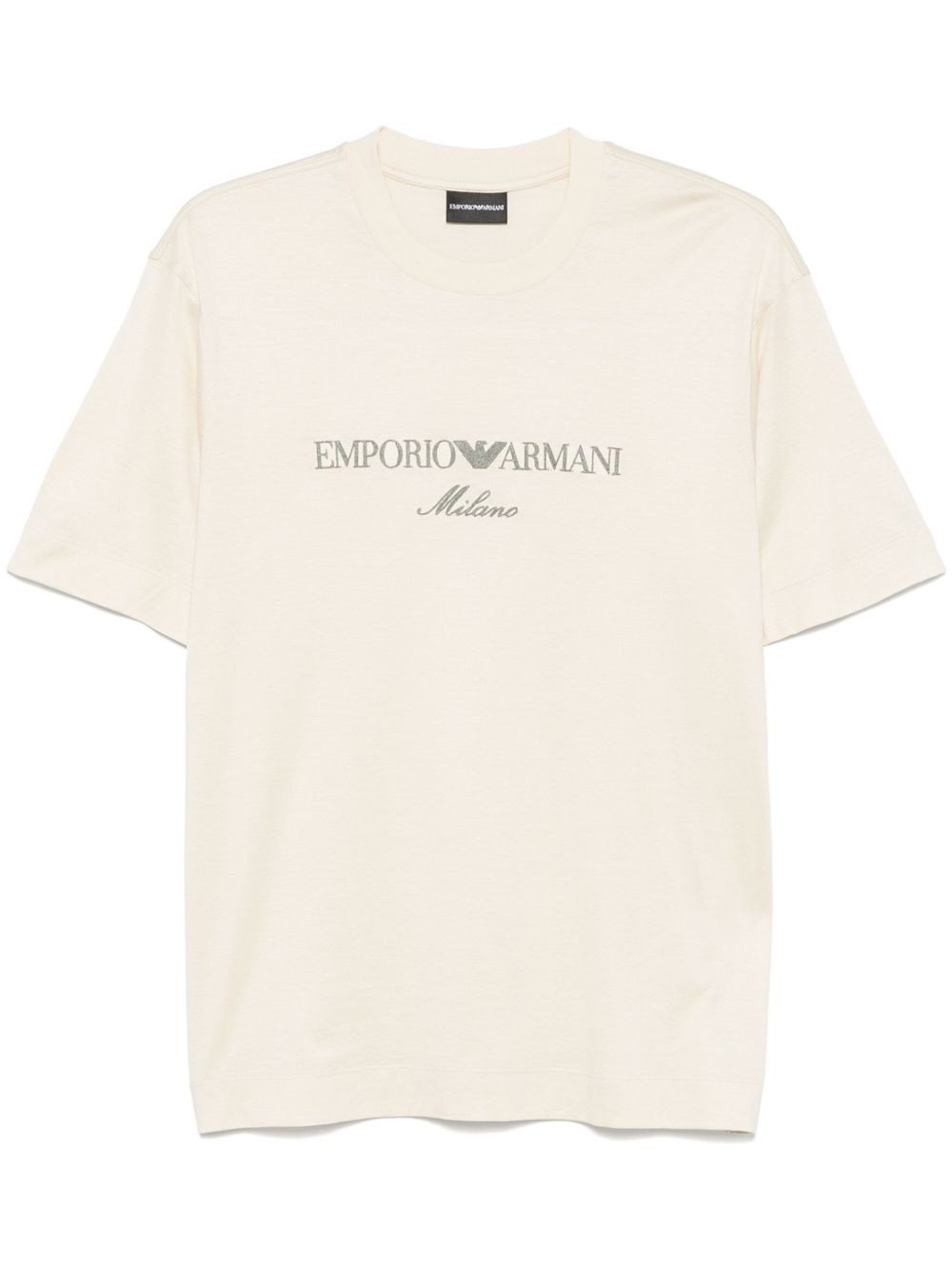 Emporio Armani logo-embroidered T-shirt Topwear Emporio Armani