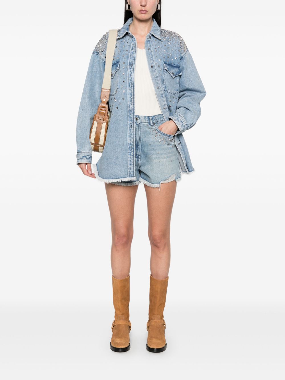 Iro mini denim shorts Short trousers Iro