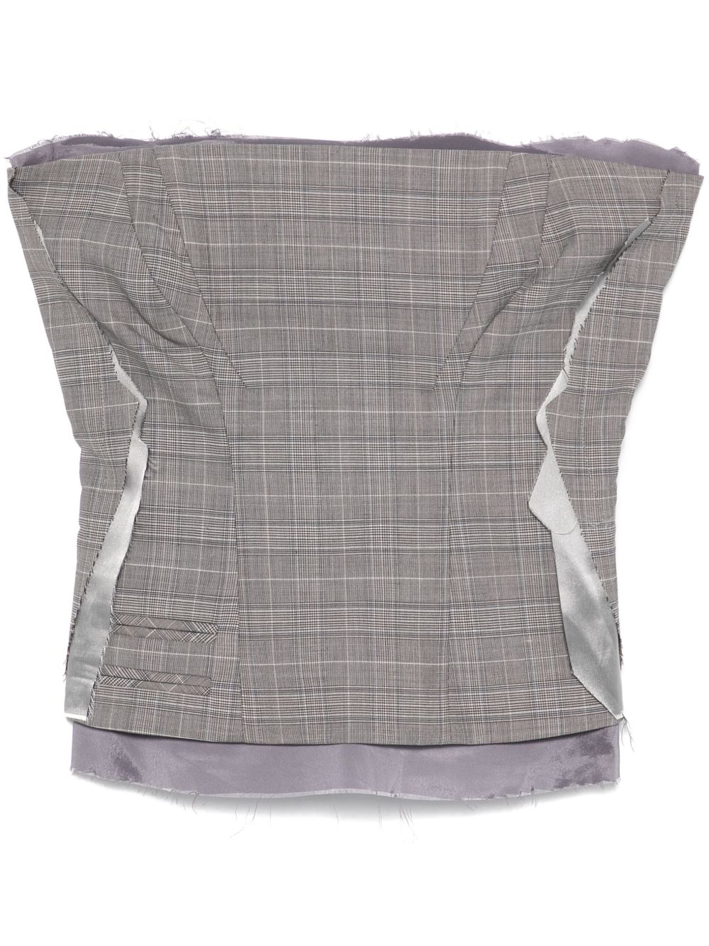 Ottolinger plaid check corset Topwear Ottolinger